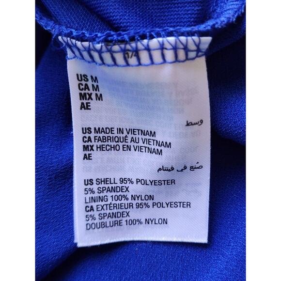 TOP/BLOUSE-INC INTERNATIONAL CONCEPTS-Royal Blue-3/4 Sleeves-Decorative Rings-M - Picture 7 of 13